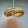 Boho Hand-Woven Bamboo Lampshade