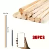 50/30/10 pcs Unfinished Bamboo Wood Sticks, 6 Sizes