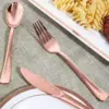 75-Piece Rose Gold Cutlery Set