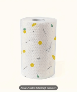 2 Rolls, 420 Sheets of Reusable Cleaning Cloths &ndash; Grease-Removing Wipes for Busy Households.