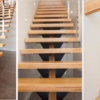 Bamboo Stair Treads Carbonised Plain Pressed 100 x 23 x 5 cm