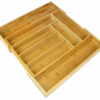 Expandable Bamboo Cutlery Tray &ndash; Kitchen Drawer Organizer