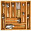Expandable Bamboo Cutlery Tray &ndash; Kitchen Drawer Organizer