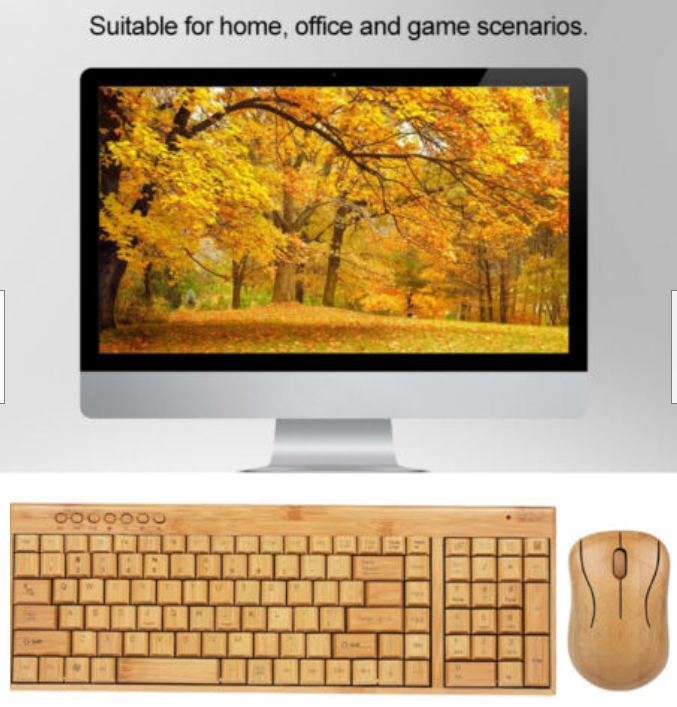 1-Bamboo-keyboard-1.png Handmade Wireless Bamboo Keyboard with Mouse Combo