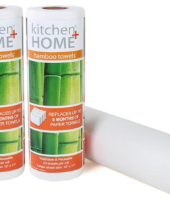 Durable Washable Reusable Bamboo Paper Towels – One Roll Replaces 6 Months of Towels