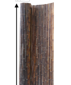 Black Bamboo Fence Roll Deluxe 200 x 250 cm