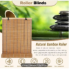 Design-Style Bamboo Roller Blinds for Indoor and Outdoor Use 110 &times; 220 cm