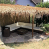 Palm Thatch Roof, Two-Layer, approx. 25cm x 80cm x 40cm