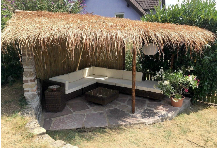 1-Palmetag-stratag-pa-pergola.png Palm Thatch Roof, Two-Layer, approx. 25cm x 80cm x 40cm