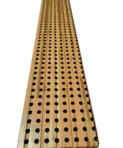 Tongue-and-Groove Solid Bamboo 3-Layer Acoustic Wall Panel or Ceiling Cladding