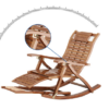 Solid Bamboo Deck Chairs, Adjustable Recliners, Foldable