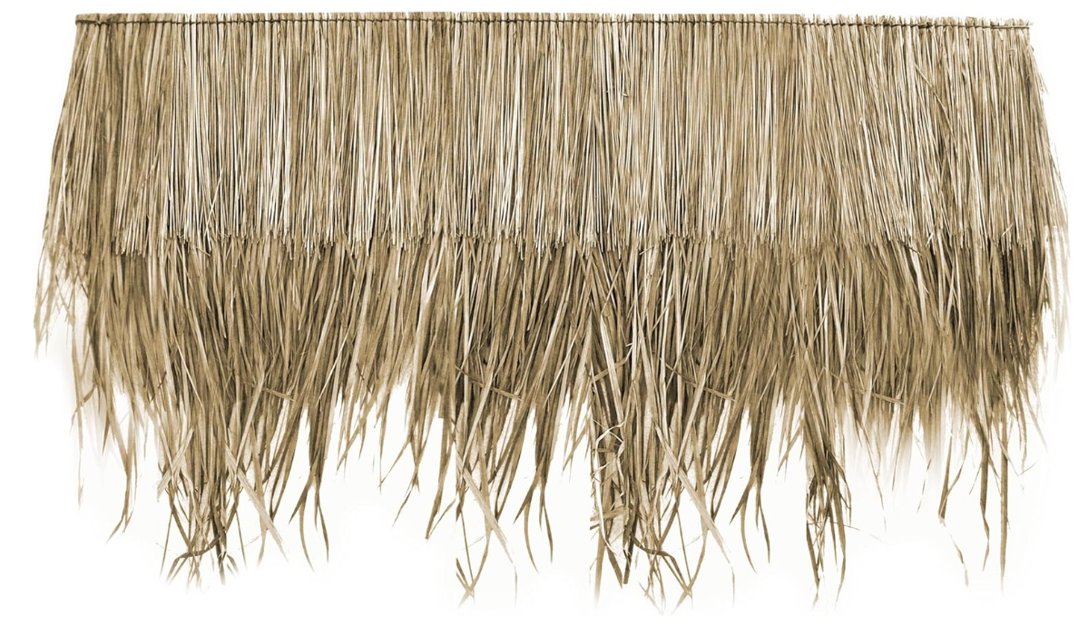 1-Thaiboo-palmetagstra-ca.145-cm-x-80-cm-x-40-cm-dobbelt-lag.png Palm Thatch Panel approx. 145-150 cm x 80 cm x 40 cm, Double Layer
