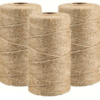 Jute Cord, 6 mm Thick, Extra-Long 200 m, Natural Jute Rope