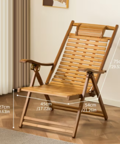 Vintage Folding Bamboo Patio Chair, Classic Model
