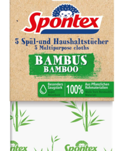 Spontex Washable Bamboo Household Cloths, Pack of 40 (8 x 5-Pack)