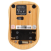Computer Bamboo Wireless Mouse with USB Receiver