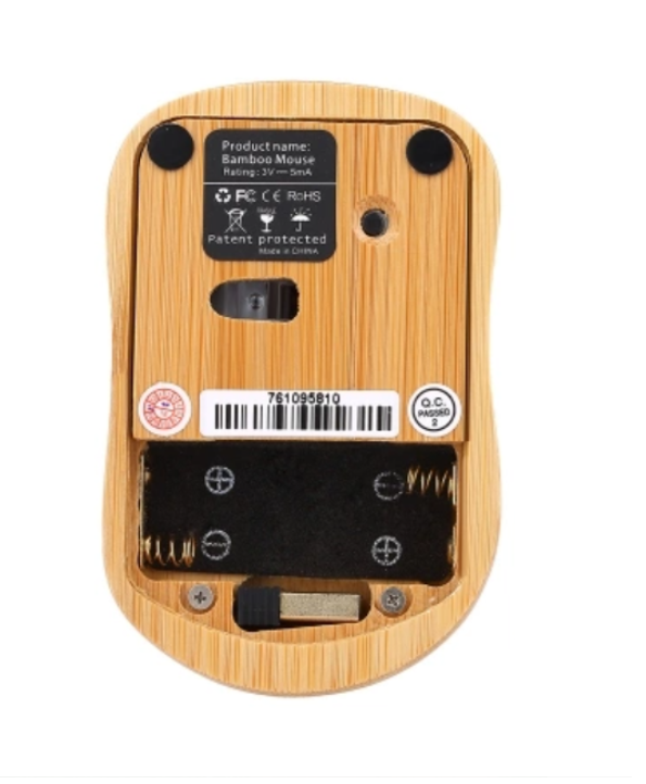 1-Unavngivet.2.png Computer Bamboo Wireless Mouse with USB Receiver