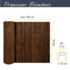 Premium Bamboo Privacy Screen 90 x 250 cm Dark Brown