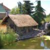 Palm Thatch Roof, Two-Layer, approx. 25cm x 80cm x 40cm