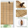 Design-Style Bamboo Roller Blinds for Indoor and Outdoor Use 110 &times; 220 cm