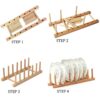 Bamboo Kitchen Dining Room Satellite Antenna Mat Holder