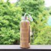 Natural Bamboo Tempered Glass Bottle