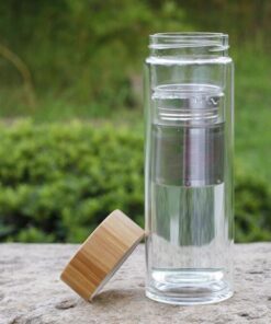 Double-Walled Cup, Bamboo Lid