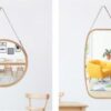 Bamboo-Framed Hanging Mirrors