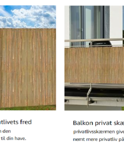 FSC&reg; Certified: Split Durable Natural Bamboo Roll, 90-180 cm x 600 cm