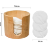 Washable Make-Up Pads with Storage Box – Pack of 18 Reusable Cotton Pads