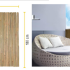 FSC&reg; Certified: Split Durable Natural Bamboo Roll, 90-180 cm x 600 cm
