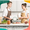 ECO SOUL 100% Bamboo Kitchen Paper Set, Huge 12 Rolls and 1800 Sheets
