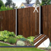 Premium Bamboo Privacy Screen 90 x 250 cm Dark Brown