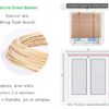 Design-Style Bamboo Roller Blinds for Indoor and Outdoor Use 110 &times; 220 cm