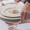 75-Piece Rose Gold Cutlery Set