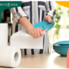 ECO SOUL 100% Bamboo Kitchen Paper Set, Huge 12 Rolls and 1800 Sheets
