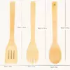 8-Piece Bamboo Cooking Utensil Set with Spatula, Cooking Spoon, Salad Strainer and Other Styles