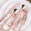 75-Piece Rose Gold Cutlery Set