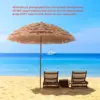 Tropical Beach Umbrella with Adjustable Height, UV Protection and Easy Push-Up System