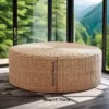 Round Handmade Bamboo Meditation Cushion