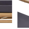 Bamboo Garden Bench with Cushions, 115 cm