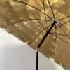 Tropical Beach Umbrella with Adjustable Height, UV Protection and Easy Push-Up System