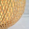 Table Lamp Made of Bamboo Fabric