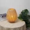 Table Lamp Made of Bamboo Fabric