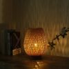 Table Lamp Made of Bamboo Fabric