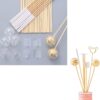 100 pcs. Bamboo Craft Sticks, Round Rods, Wooden Sticks for DIY Arts & Crafts Decoration (30cm x 5mm)