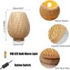 Table Lamp Made of Bamboo Fabric