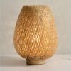 Table Lamp Made of Bamboo Fabric