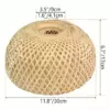Farmhouse-Style Hand-Woven Bamboo Rattan Lampshade
