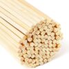 70 pcs. Bamboo Craft Sticks, Round Rods, Wooden Sticks for DIY Arts & Crafts Decoration (30cm x 6mm)